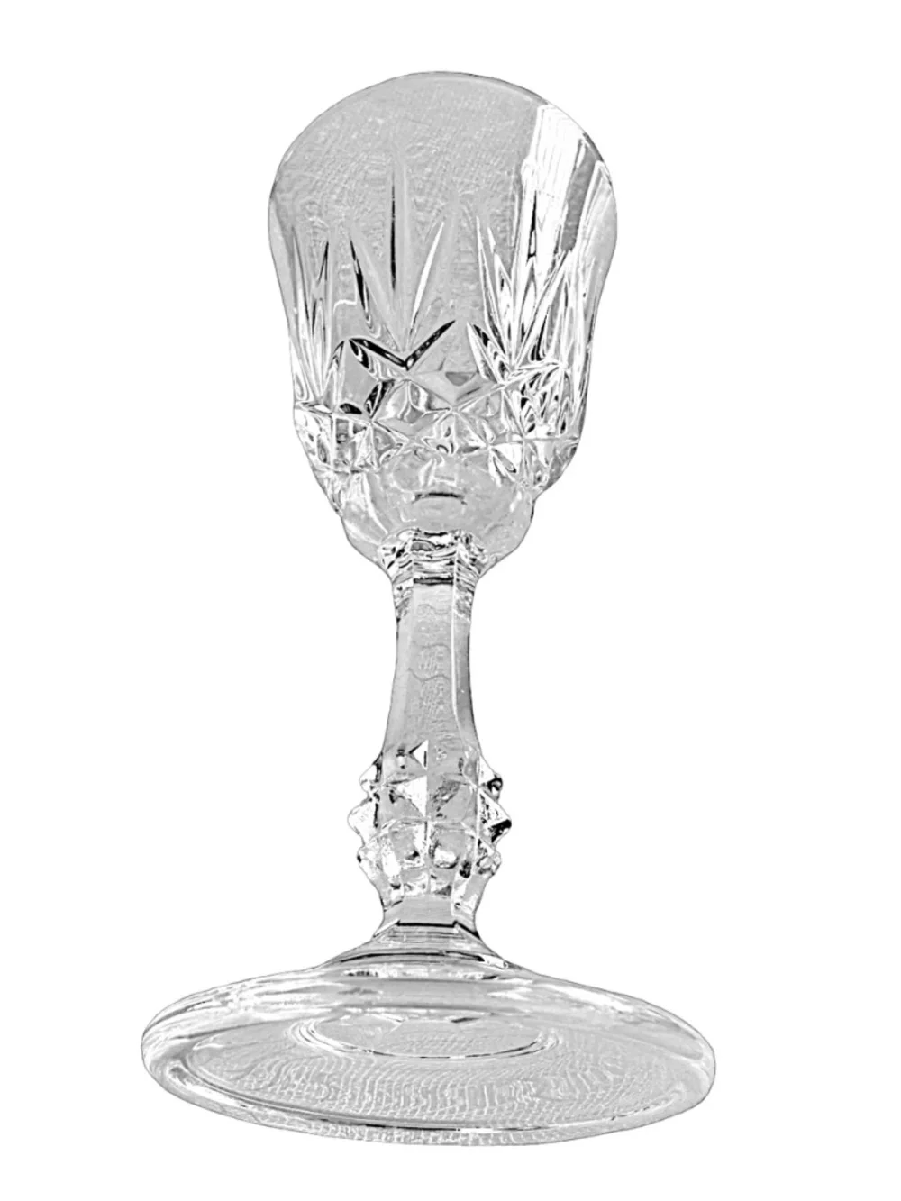 Clear Crystal Shot Glasses 4 3/4” (lot of 8) Footed
